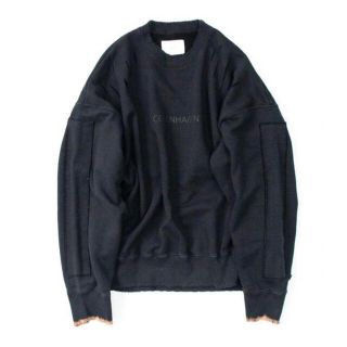 サンシー(SUNSEA)のstein OVERSIZED REBUILD SWEAT・BLACK(スウェット)