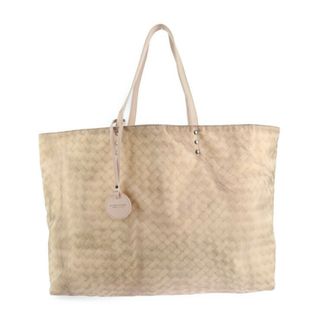 ボッテガヴェネタ(Bottega Veneta)のBOTTEGAVENETA ボッテガヴェネタ イントレッチオ リュージョン  トートバッグ 299875 ナイロン   ピンクべージュ系   ハンドバッグ 【本物保証】(トートバッグ)