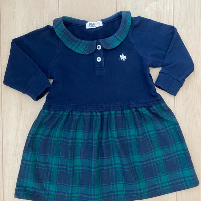 POLO RALPH LAUREN(ポロラルフローレン)のラルフローレン　ワンピース　長袖　90センチ キッズ/ベビー/マタニティのキッズ服女の子用(90cm~)(ワンピース)の商品写真