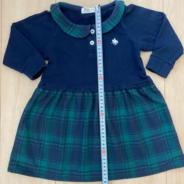 POLO RALPH LAUREN(ポロラルフローレン)のラルフローレン　ワンピース　長袖　90センチ キッズ/ベビー/マタニティのキッズ服女の子用(90cm~)(ワンピース)の商品写真