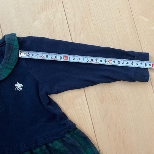 POLO RALPH LAUREN(ポロラルフローレン)のラルフローレン　ワンピース　長袖　90センチ キッズ/ベビー/マタニティのキッズ服女の子用(90cm~)(ワンピース)の商品写真