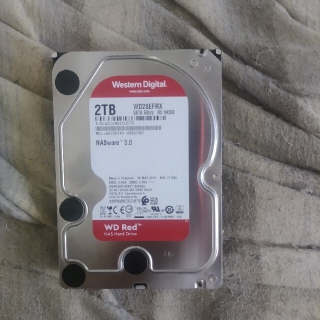 ほぼ未使用品のWD20EFRX  HDD1TBと2TB(AVコマンド対応タ)