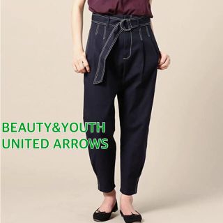 ビューティアンドユースユナイテッドアローズ(BEAUTY&YOUTH UNITED ARROWS)のビューティ&ユース ユナイテッドアローズ ダックベルトタックテーパードパンツ(カジュアルパンツ)