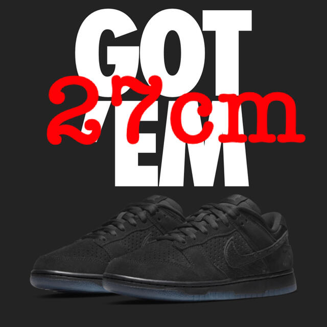 UNDEFEATED × NIKE DUNK LOW SP BLACK27cm