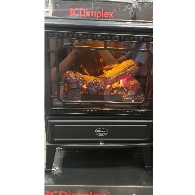 ディンプレックス 電気暖炉 グラスゴー（ブラック）暖炉型ファンヒーター オプティ スマホ/家電/カメラの冷暖房/空調(電気ヒーター)の商品写真