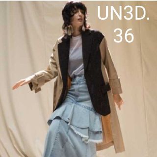 ENFOLD - UN3D. ドッキングテーラードコート 36サイズ トレンチ