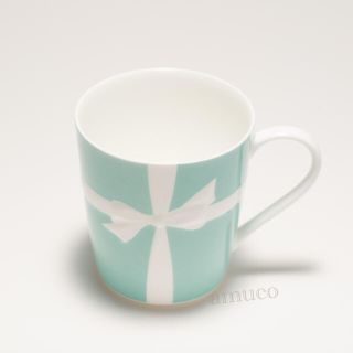 【NY限定・未使用】ティファニー マグカップ リボン / ブルー