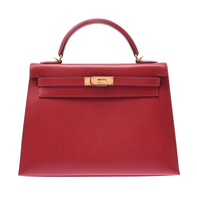 あなたにおすすめの商品 Hermes ルージュビフ(赤) ハンドバッグ 2WAY 外縫い 32 ケリー エルメス - ハンドバッグ