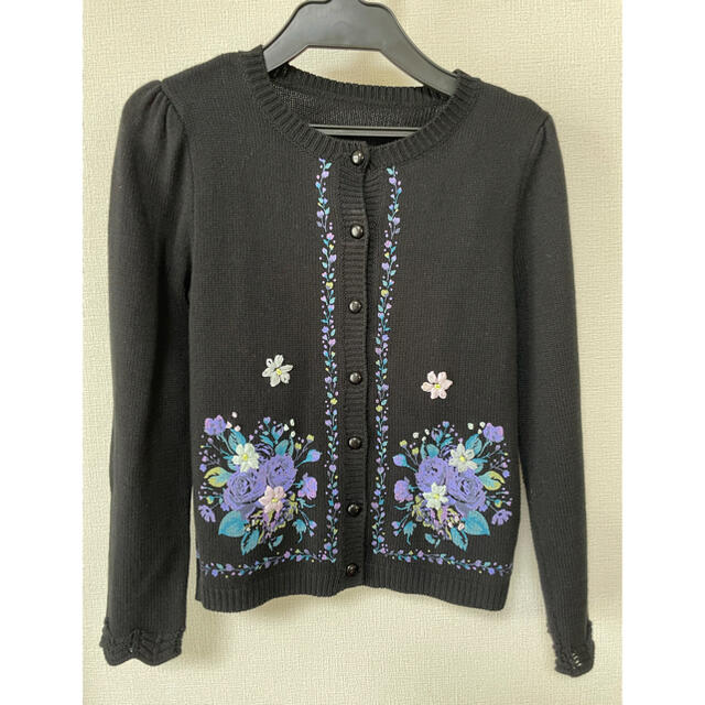 ANNA SUI mini(アナスイミニ)の美品❣️ANNA sui miniカーディガン&スカート キッズ/ベビー/マタニティのキッズ服女の子用(90cm~)(ワンピース)の商品写真