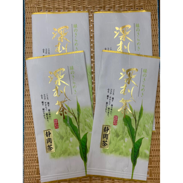 深蒸し茶　静岡茶　100g4本 食品/飲料/酒の飲料(茶)の商品写真