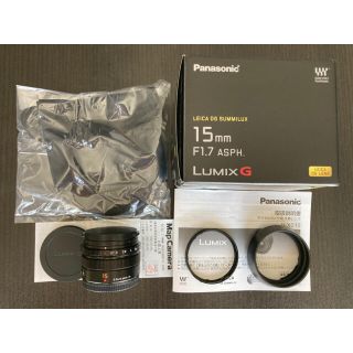 パナソニック(Panasonic)のPanasonic LEICA 15mm 2021年7月購入マップカメラ保証付(レンズ(単焦点))