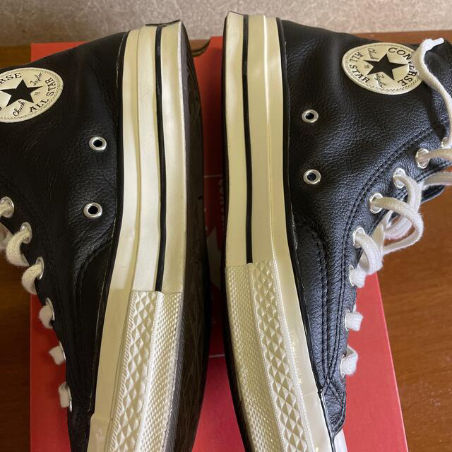 CONVERSE(コンバース)のコンバース チャックテイラーct70 レザー ブラック 27cm メンズの靴/シューズ(スニーカー)の商品写真