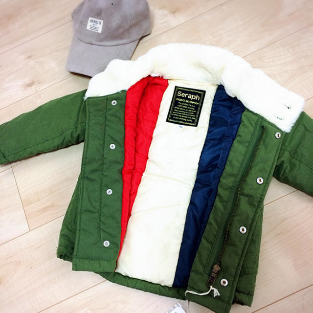 F.O.KIDS(エフオーキッズ)のカーキ ブルゾン キッズ/ベビー/マタニティのキッズ服男の子用(90cm~)(ジャケット/上着)の商品写真