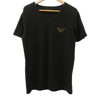 エンポリオアルマーニ(Emporio Armani)のEMPORIO ARMANI EA7 Tシャツ 半袖 ロゴ XL 黒 ブラック(Tシャツ/カットソー(半袖/袖なし))