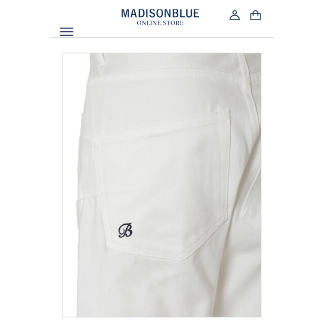 MADISONBLUE(マディソンブルー)の※エ・トワ様専用 美品 MADISONBLUE  ホワイトデニム  レディースのパンツ(デニム/ジーンズ)の商品写真