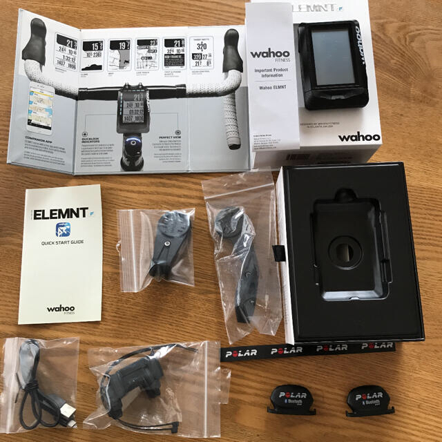 wahoo elemnt センサーセット スポーツ/アウトドアの自転車(パーツ)の商品写真