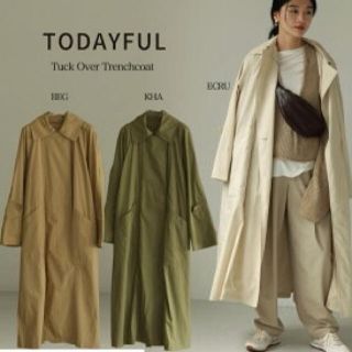 トゥデイフル(TODAYFUL)の【こゆ様専用】TODAYFUL Tuck Over Trenchcoat(トレンチコート)