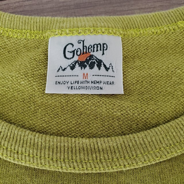 GO HEMP(ゴーヘンプ)のGo henmp  ゴーヘンプ 7分袖カットソー　ピスタチオカラー メンズのトップス(Tシャツ/カットソー(七分/長袖))の商品写真