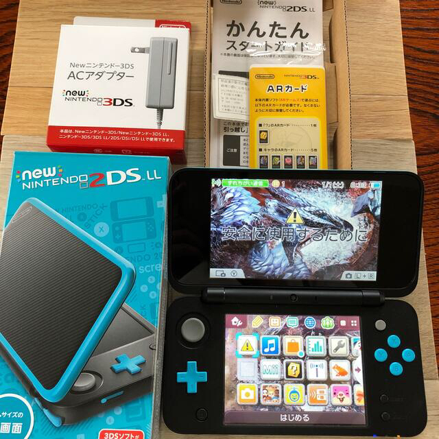 NEW ニンテンドー 2DS LL ブラック/ターコイス