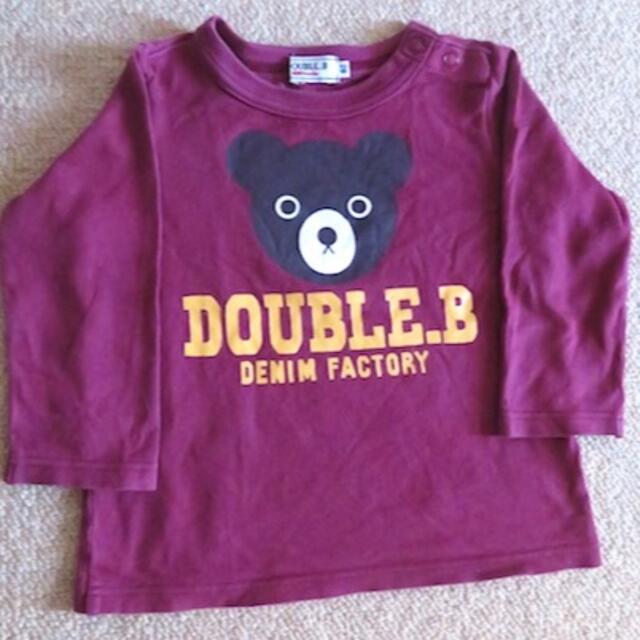 DOUBLE.B(ダブルビー)のDOUBLE.B ダブルビー　ロンT長袖シャツ 80cm キッズ/ベビー/マタニティのキッズ服男の子用(90cm~)(Tシャツ/カットソー)の商品写真