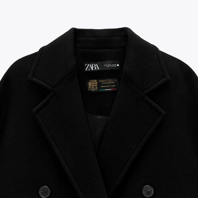 ZARA(ザラ)のZARA　MANTECO ウールブレンドコート レディースのジャケット/アウター(ロングコート)の商品写真