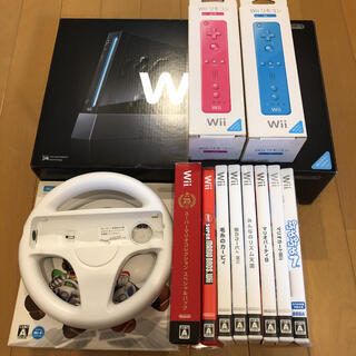 ウィー(Wii)のwii 本体　　リモコン　ソフト　セット(家庭用ゲーム機本体)