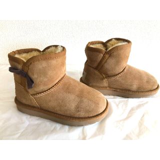 アグ(UGG)の【UGG】アグ　キッズ　ムートンブーツ　チェスナット　17.5cm(ブーツ)