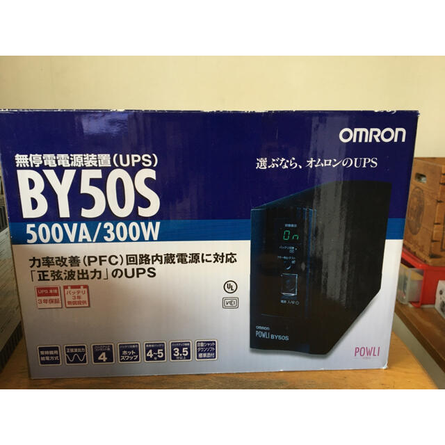 OMRON(オムロン)の[ジャンク]OMRON 無停電電源装置UPS BY50S 500VA/300W スマホ/家電/カメラのPC/タブレット(PC周辺機器)の商品写真