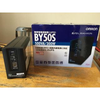 オムロン(OMRON)の[ジャンク]OMRON 無停電電源装置UPS BY50S 500VA/300W(PC周辺機器)