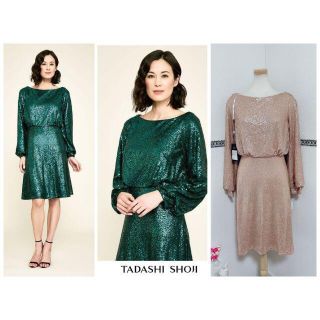 タダシショウジ(TADASHI SHOJI)の2019新品 XS Tadashi Shoji ドレス PL1915XNT(ひざ丈ワンピース)