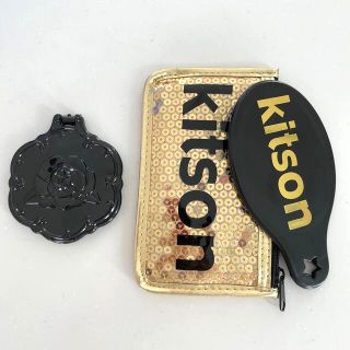 アナスイ(ANNA SUI)の未使用★アナスイ コンパクトミラー＆kitson ポーチ付き手鏡　２点セット(ミラー)