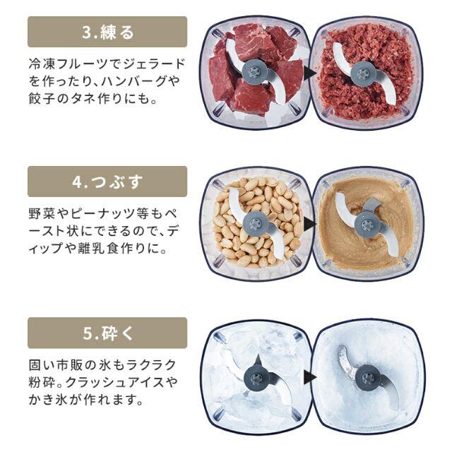 レコルト カプセルカッター ボンヌ ホワイト　離乳食 フードプロセッサー