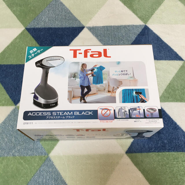 T-fal(ティファール)の衣類スチーマー(アクセススチーム　ブラック) スマホ/家電/カメラの生活家電(アイロン)の商品写真