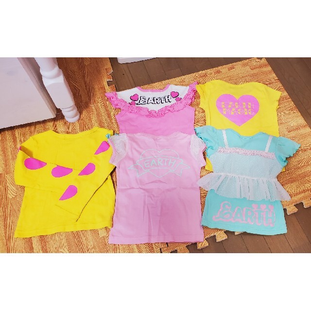 EARTHMAGIC(アースマジック)のアースマジック100セット キッズ/ベビー/マタニティのキッズ服女の子用(90cm~)(Tシャツ/カットソー)の商品写真