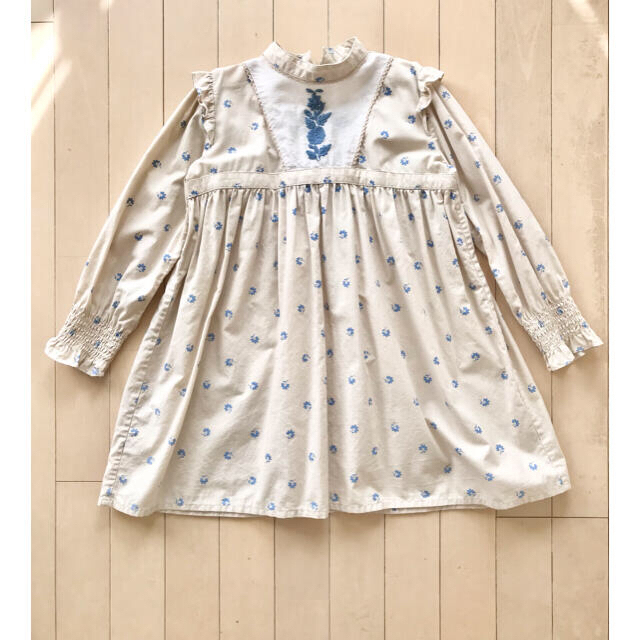 apolina Janis dress 肩フリル 刺繍ワンピース(5-7Y) | casaronald.org.mx