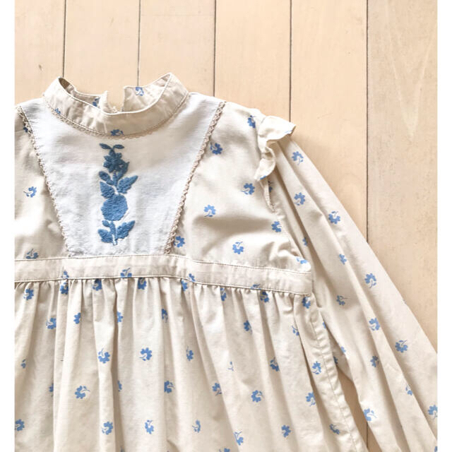 apolina Janis dress 肩フリル 刺繍ワンピース(5-7Y) | casaronald.org.mx
