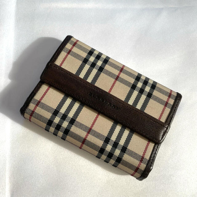 BURBERRY - 【美品】BURBERYバーバリー折り財布 三つ折り ノバチェック ...