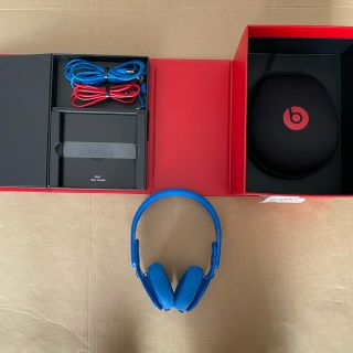 ビーツバイドクタードレ(Beats by Dr Dre)のbeats mixr by Dr.Dre ブルー(ヘッドフォン/イヤフォン)