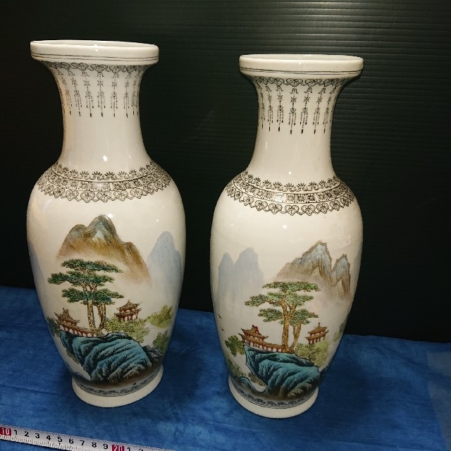 中国景徳鎮 花瓶 - 花瓶 中国景徳鎮 花瓶 - 花瓶