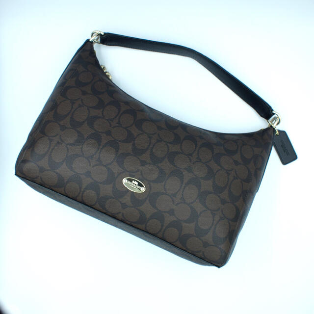 COACH(コーチ)の★セール中【美品】コーチ トートバッグ ハンドバッグ PVC シグネチャー 茶色 レディースのバッグ(トートバッグ)の商品写真