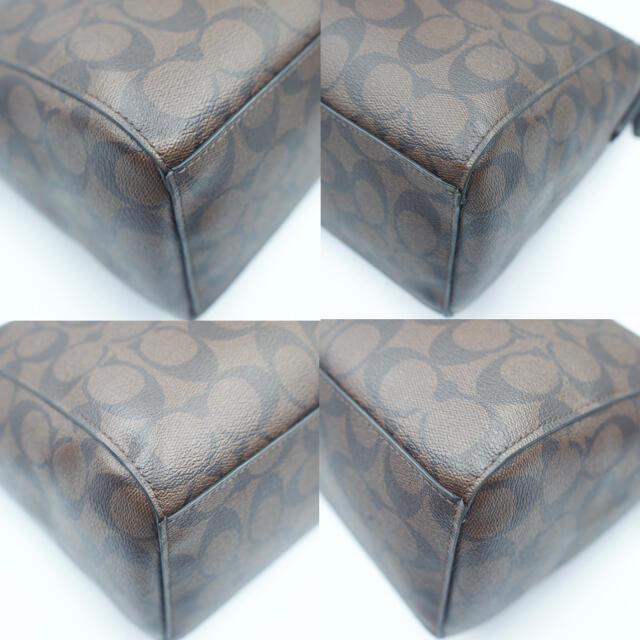 COACH(コーチ)の★セール中【美品】コーチ トートバッグ ハンドバッグ PVC シグネチャー 茶色 レディースのバッグ(トートバッグ)の商品写真