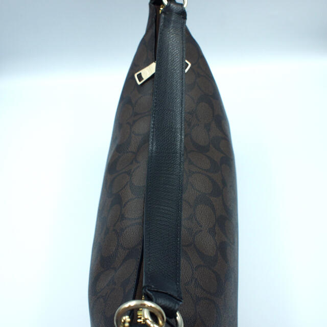 COACH(コーチ)の★セール中【美品】コーチ トートバッグ ハンドバッグ PVC シグネチャー 茶色 レディースのバッグ(トートバッグ)の商品写真