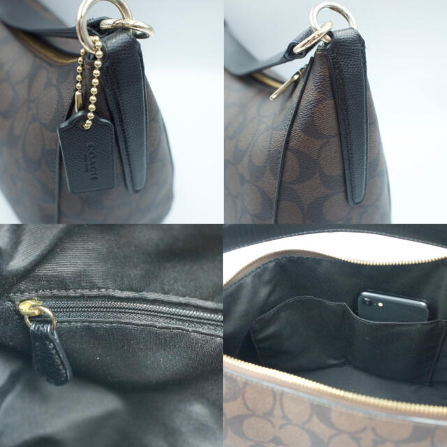 COACH(コーチ)の★セール中【美品】コーチ トートバッグ ハンドバッグ PVC シグネチャー 茶色 レディースのバッグ(トートバッグ)の商品写真