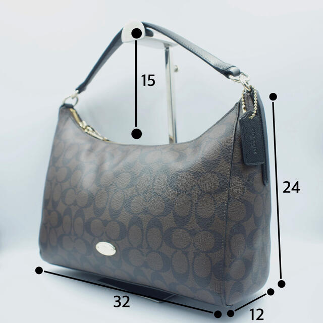 COACH(コーチ)の★セール中【美品】コーチ トートバッグ ハンドバッグ PVC シグネチャー 茶色 レディースのバッグ(トートバッグ)の商品写真