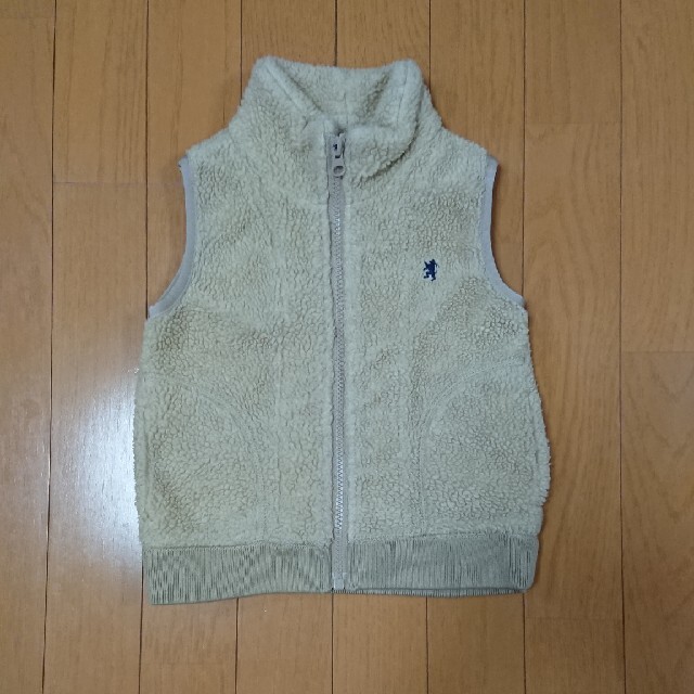 GYMPHLEX(ジムフレックス)のお値下げ！ジムフレックス キッズ ボアベスト ベージュ M キッズ/ベビー/マタニティのキッズ服女の子用(90cm~)(ジャケット/上着)の商品写真