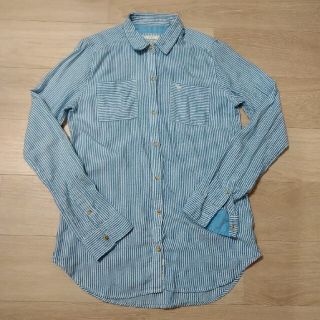 アバクロンビーアンドフィッチ(Abercrombie&Fitch)のAbercrombie&Fitch　ストライプシャツ【S】(シャツ/ブラウス(長袖/七分))