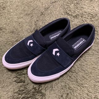 コンバース(CONVERSE)の美品⭐︎値下げ☆コンバース　キャンバスローファー　ネイビー(スニーカー)