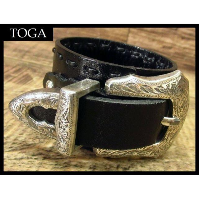 TOGA - ☆ トーガ プルラ 装飾 シルバー 金具 レザー ベルト