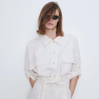 ザラ(ZARA)のZARA オーバーサイズシャツ　エリュク(シャツ/ブラウス(長袖/七分))