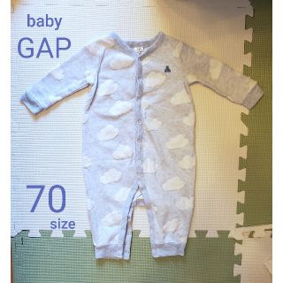 ベビーギャップ(babyGAP)のbaby GAP　起毛プリントボディオール 70cm(カバーオール)